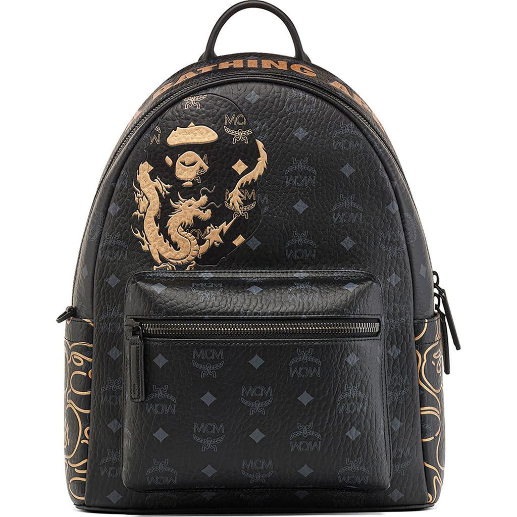 BAPE X MCM STARK LUNAR NEW YEAR VISETOS DAYPACK MENS