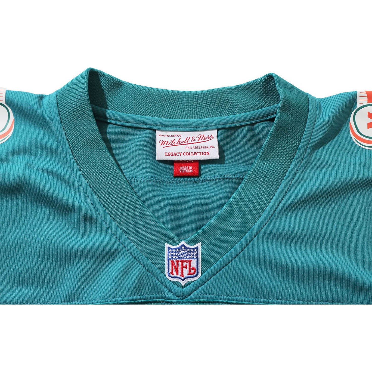 BAPE X MITCHELL & NESS NFL MIAMI DOLPHINS LEGACY JERSEY MENS