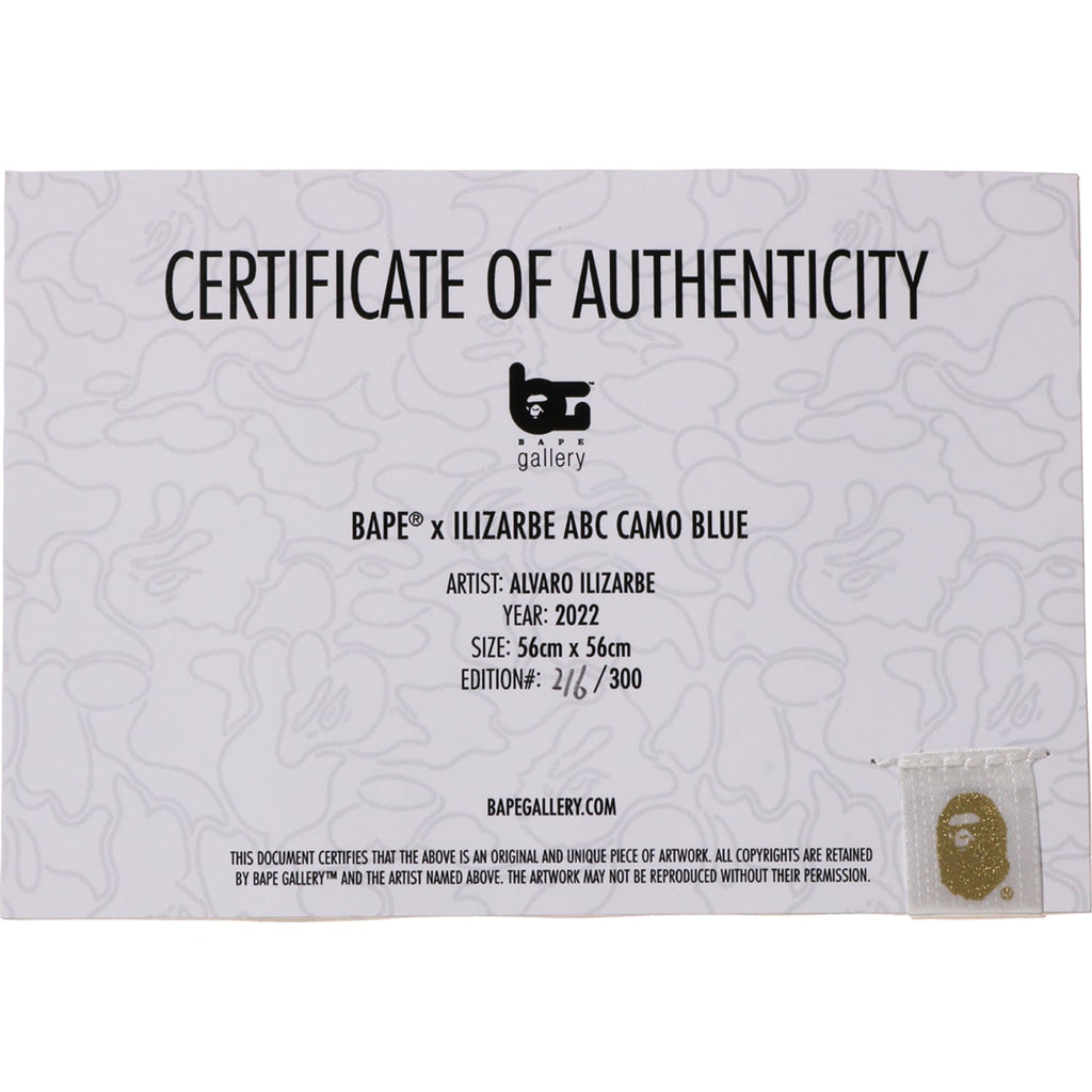 BAPE® X ILIZARBE ABC CAMO BLUE by ALVARO ILIZARBE