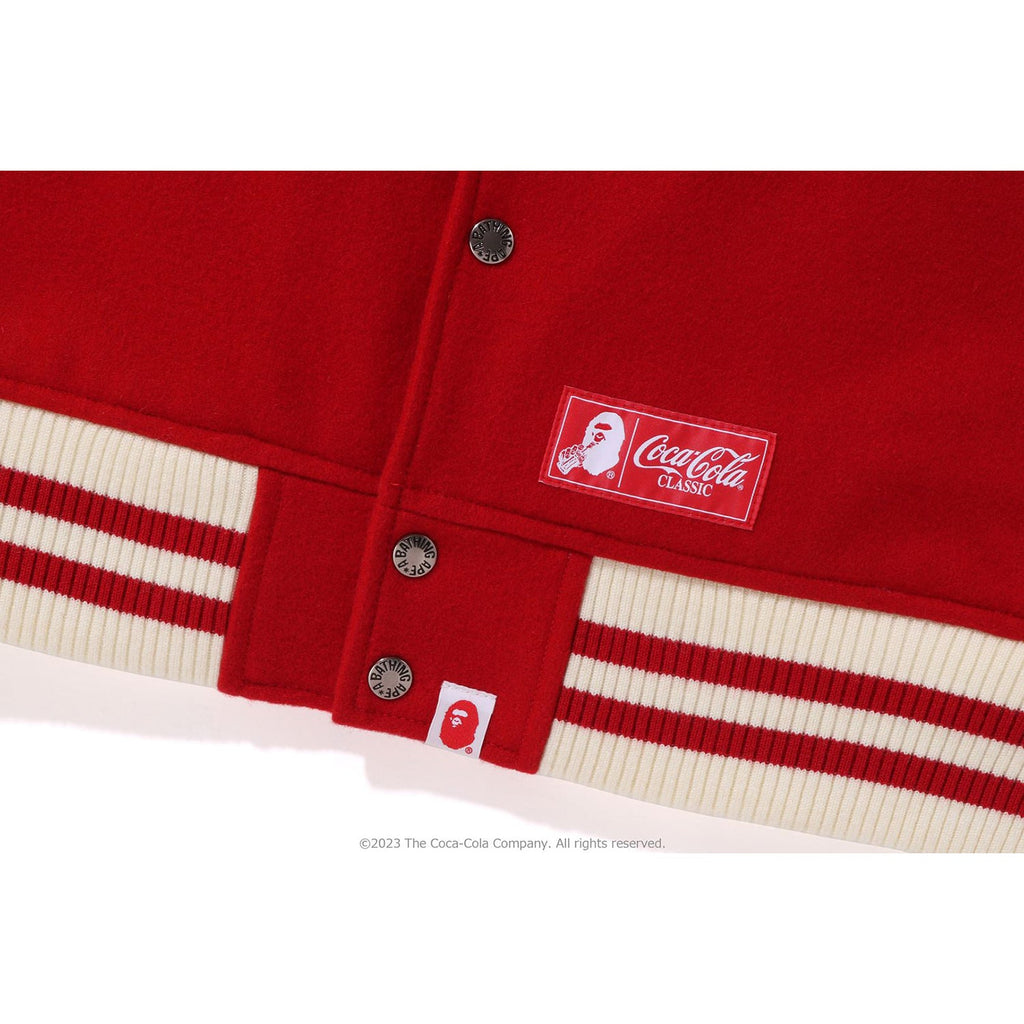 BAPE X COCA-COLA VARSITY JACKET MENS