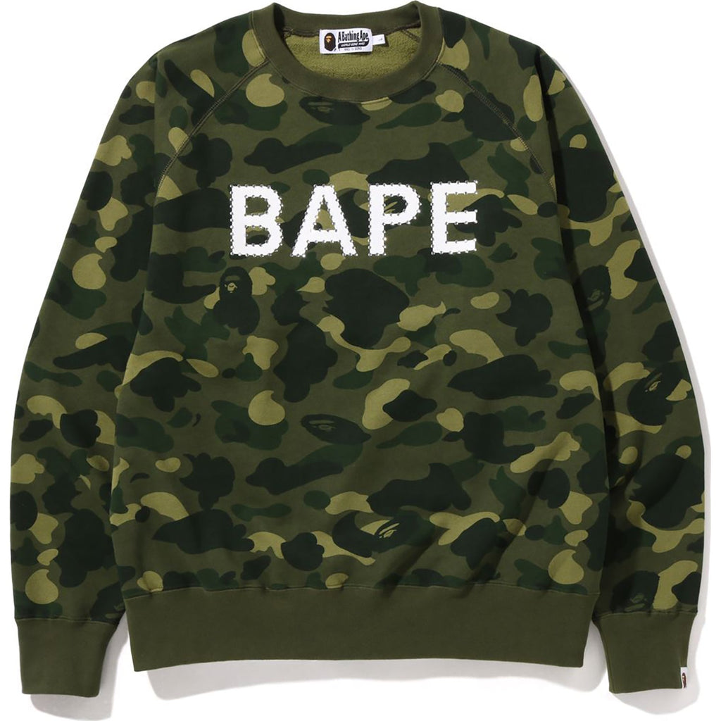 COLOR CAMO CRYSTAL STONE RELAXED FIT CREWNECK MENS