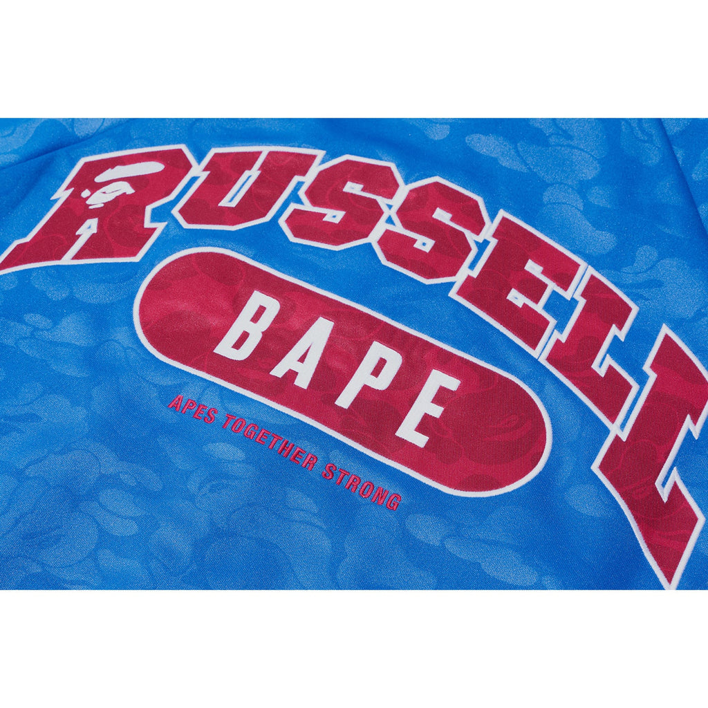 BAPE X RUSSELL TRACK JACKET MENS