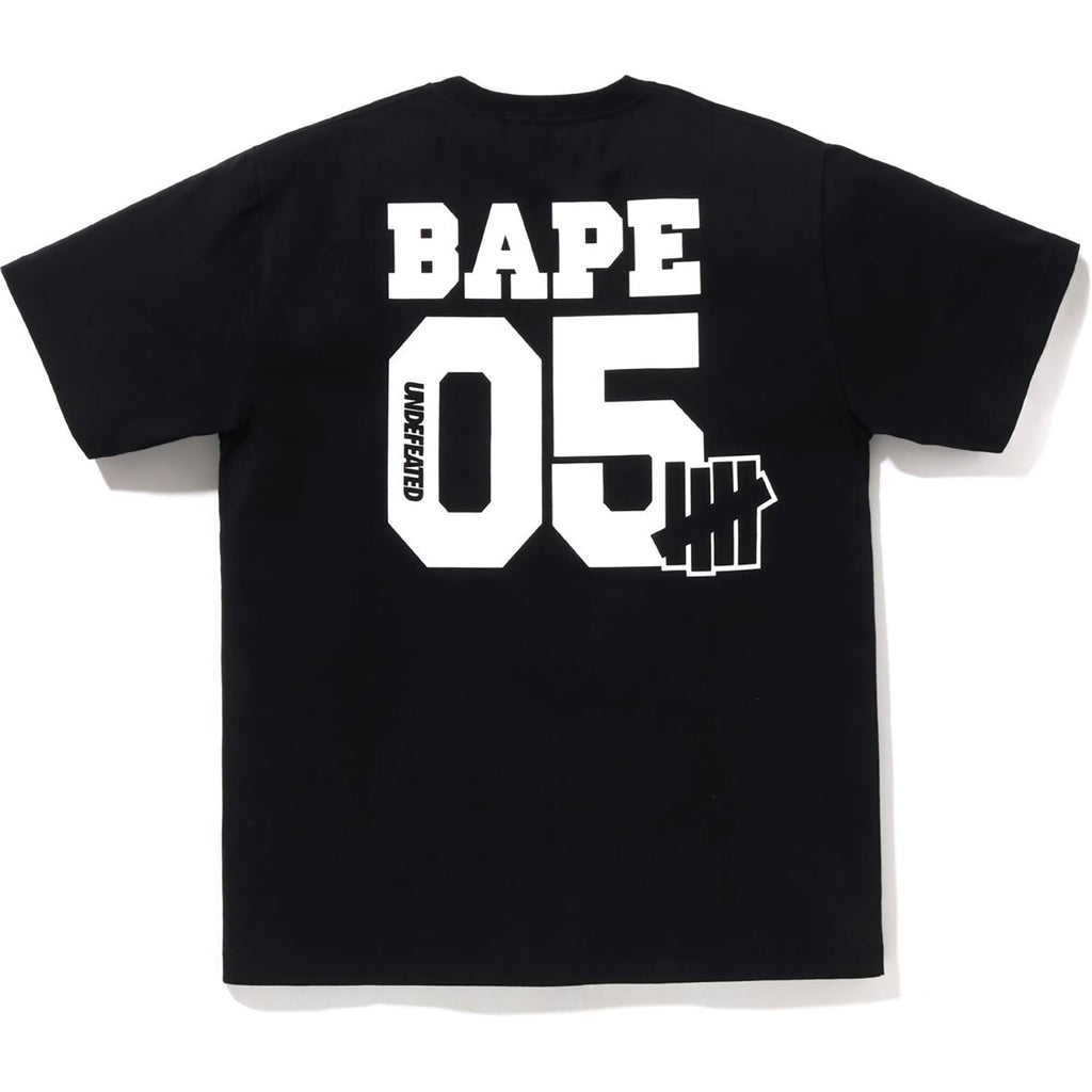 BAPE X UNDEFEATED COLLEGE TEE MENS