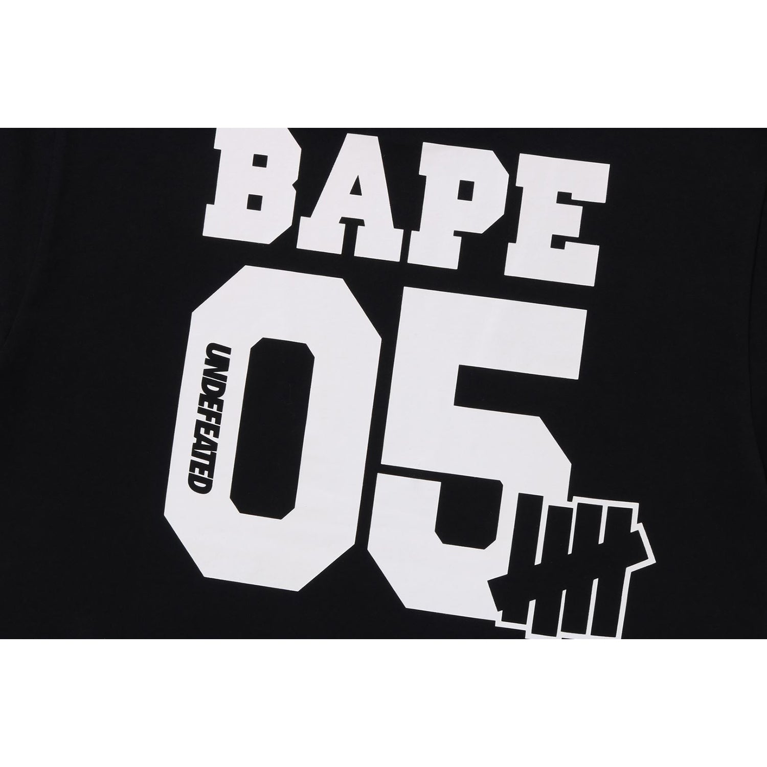 BAPE X UNDEFEATED COLLEGE TEE MENS