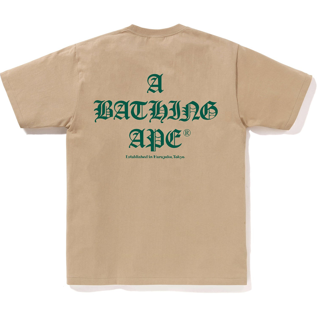 A BATHING APE LOGO TEE MENS