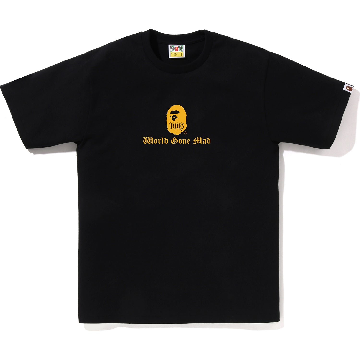 A BATHING APE LOGO TEE MENS