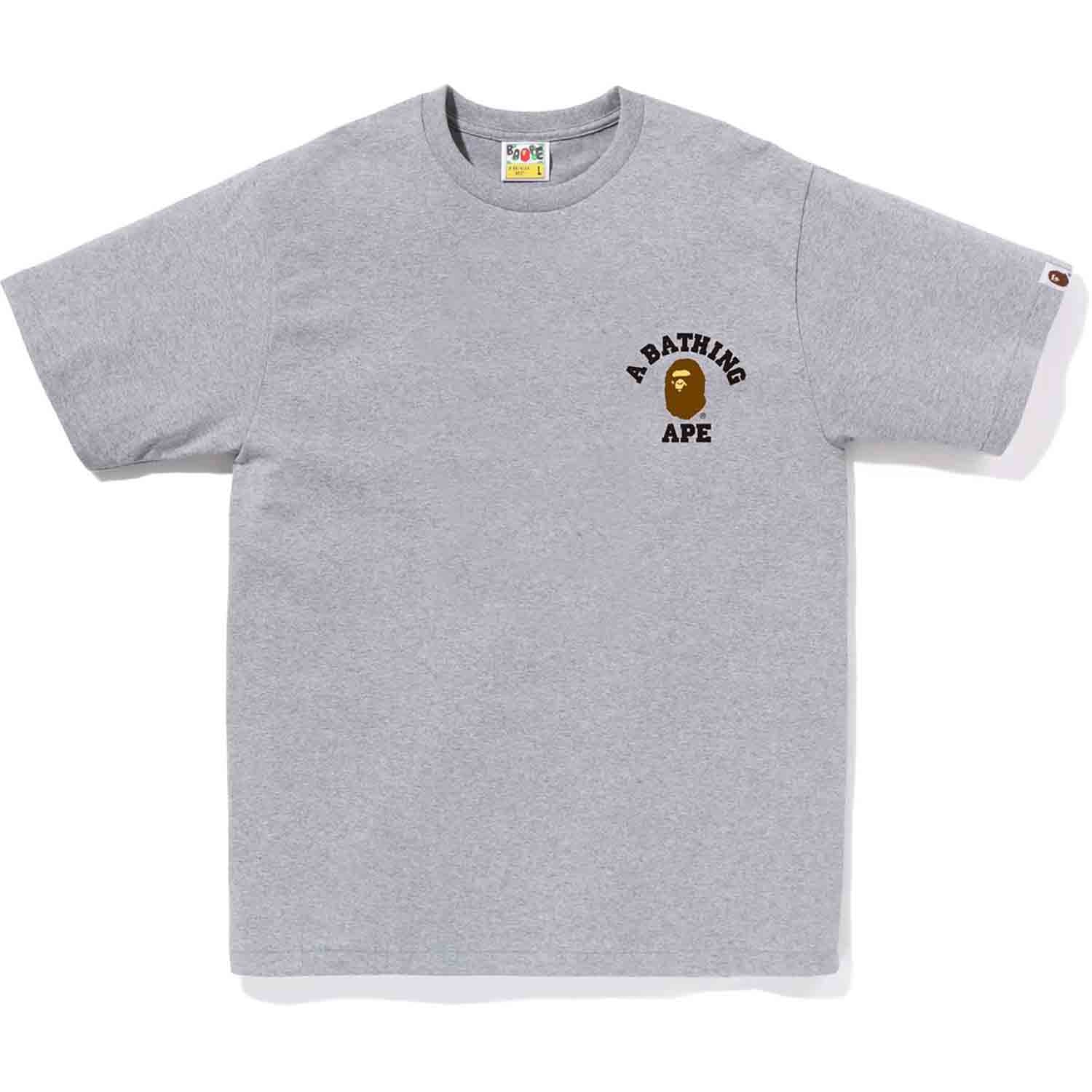 COLLEGE ONE POINT TEE M BAPEC MENS