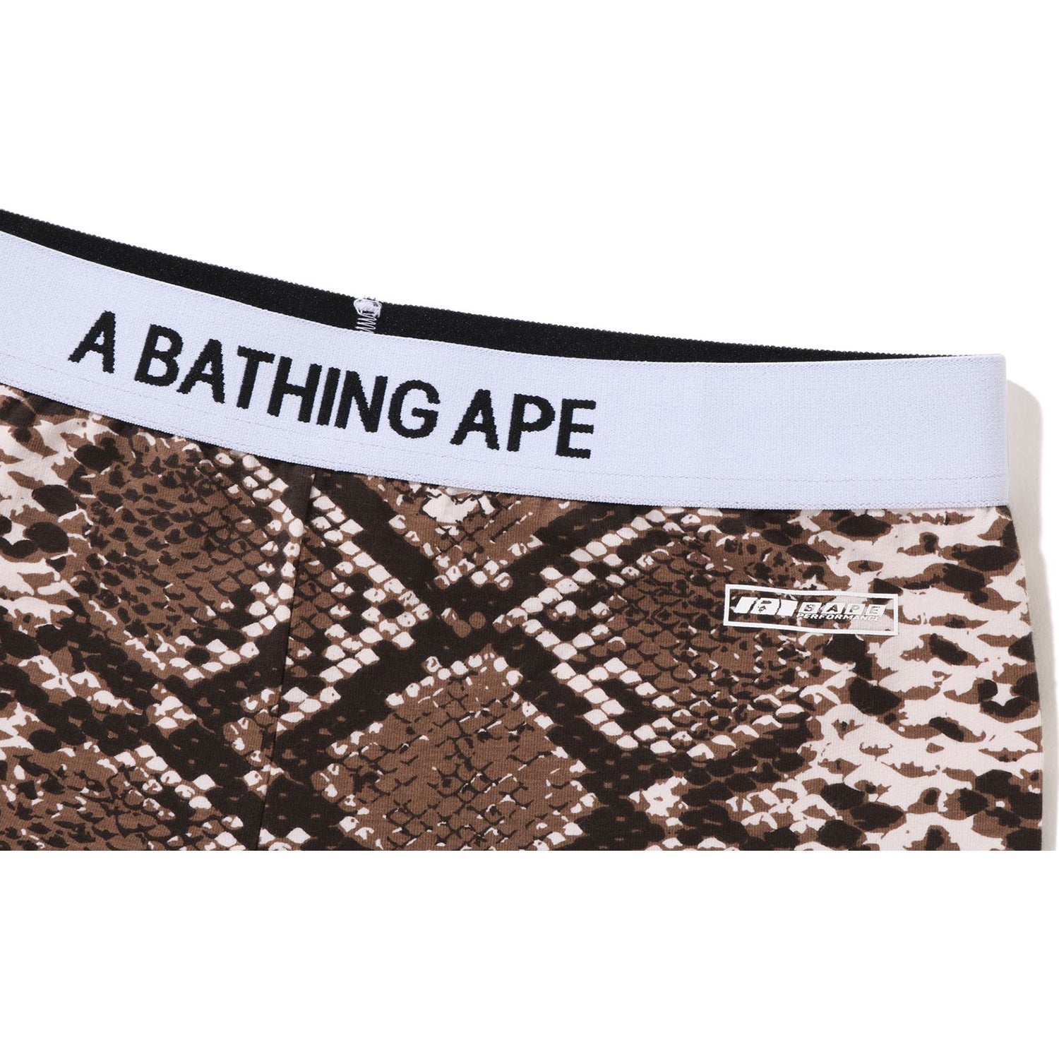 BAPE SNAKE PATTERN BIKER SHORTS LADIES