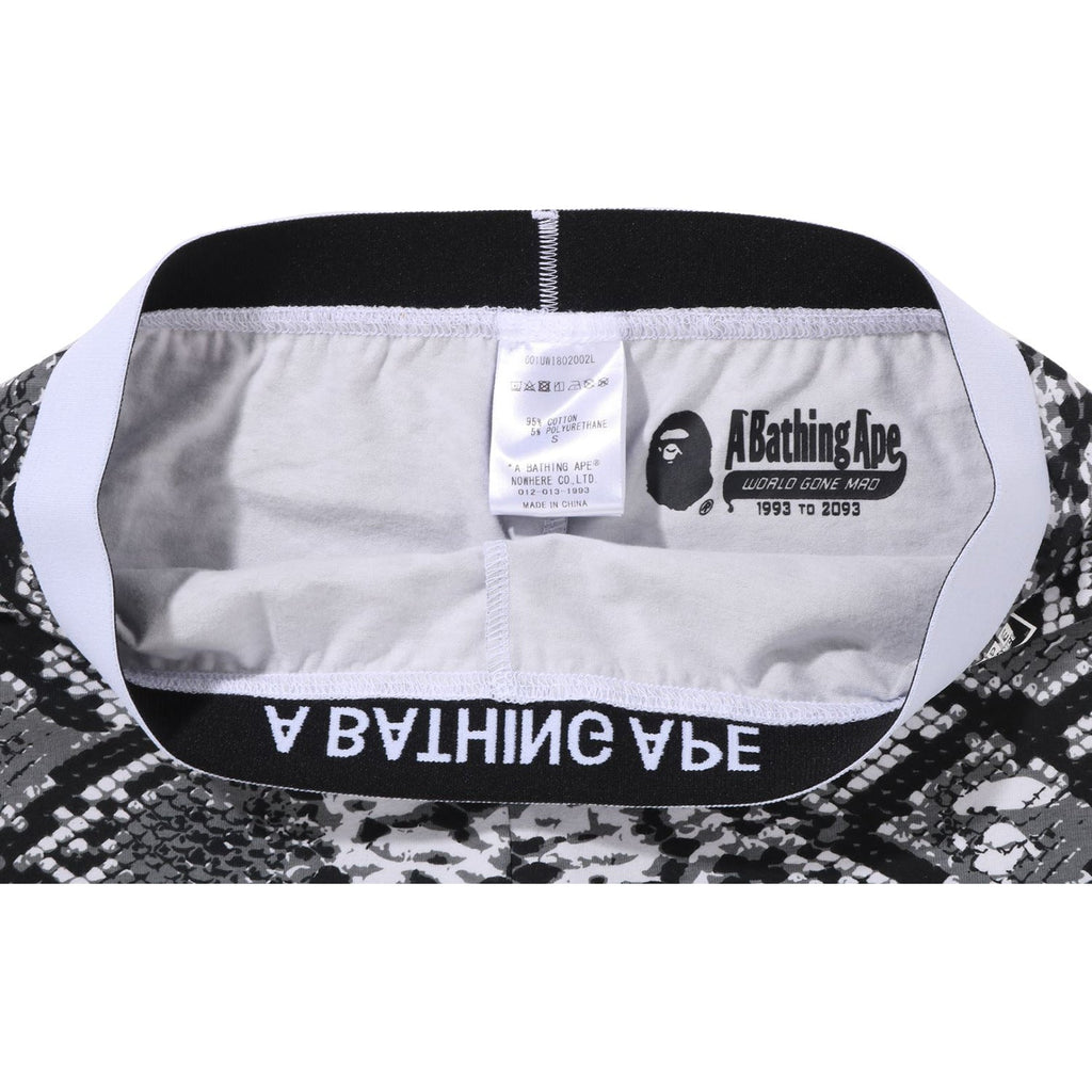 BAPE SNAKE PATTERN BIKER SHORTS LADIES