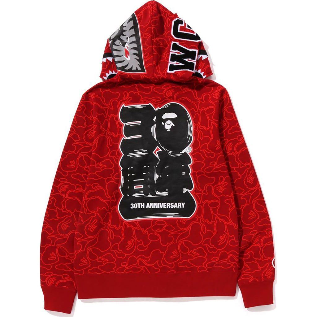 BAPE® 30TH ANNIV. LINE CAMO SHARK FULL ZIP HOODIE MENS