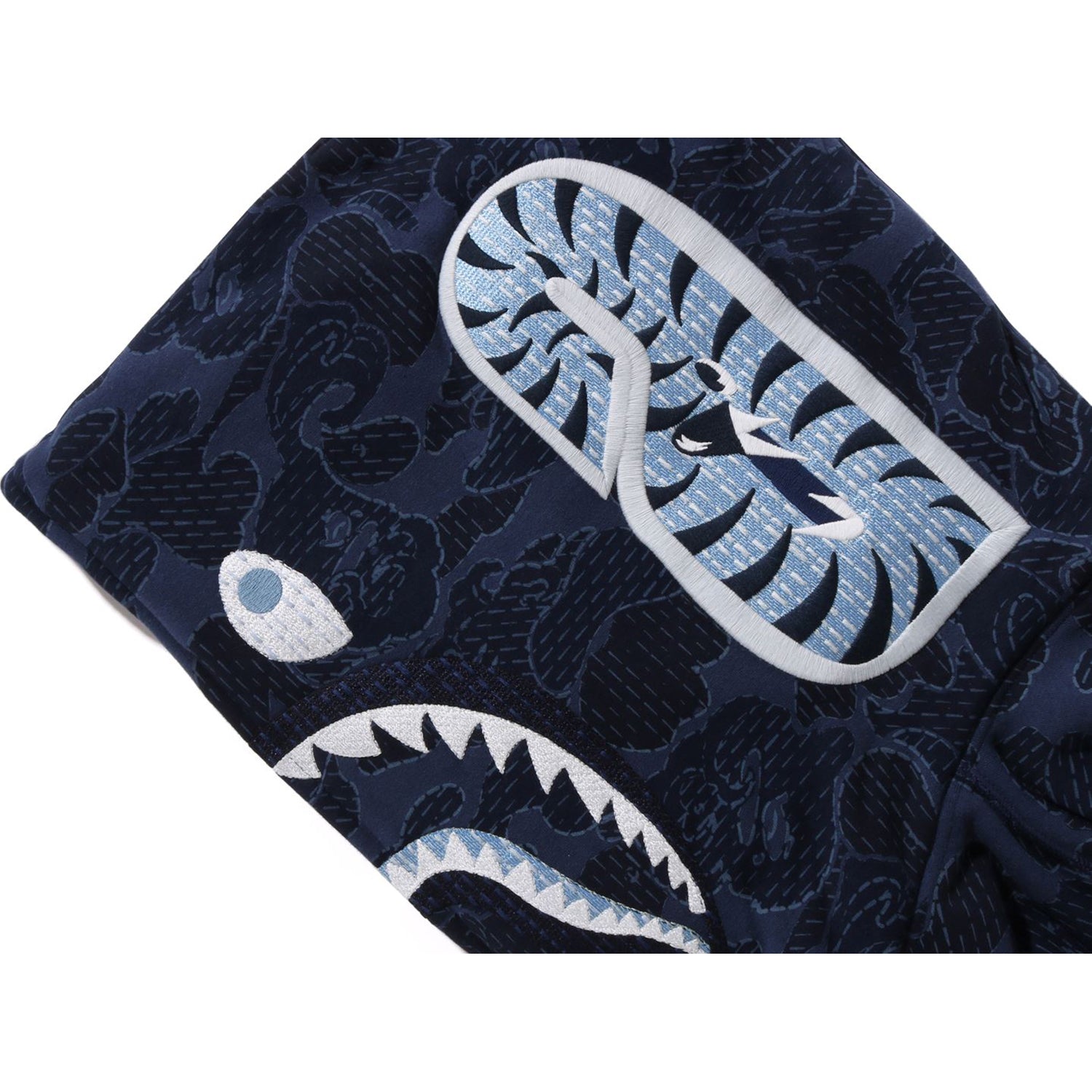 BAPE X ALPHA INDUSTRIES SHARK FULL ZIP HOODIE MENS