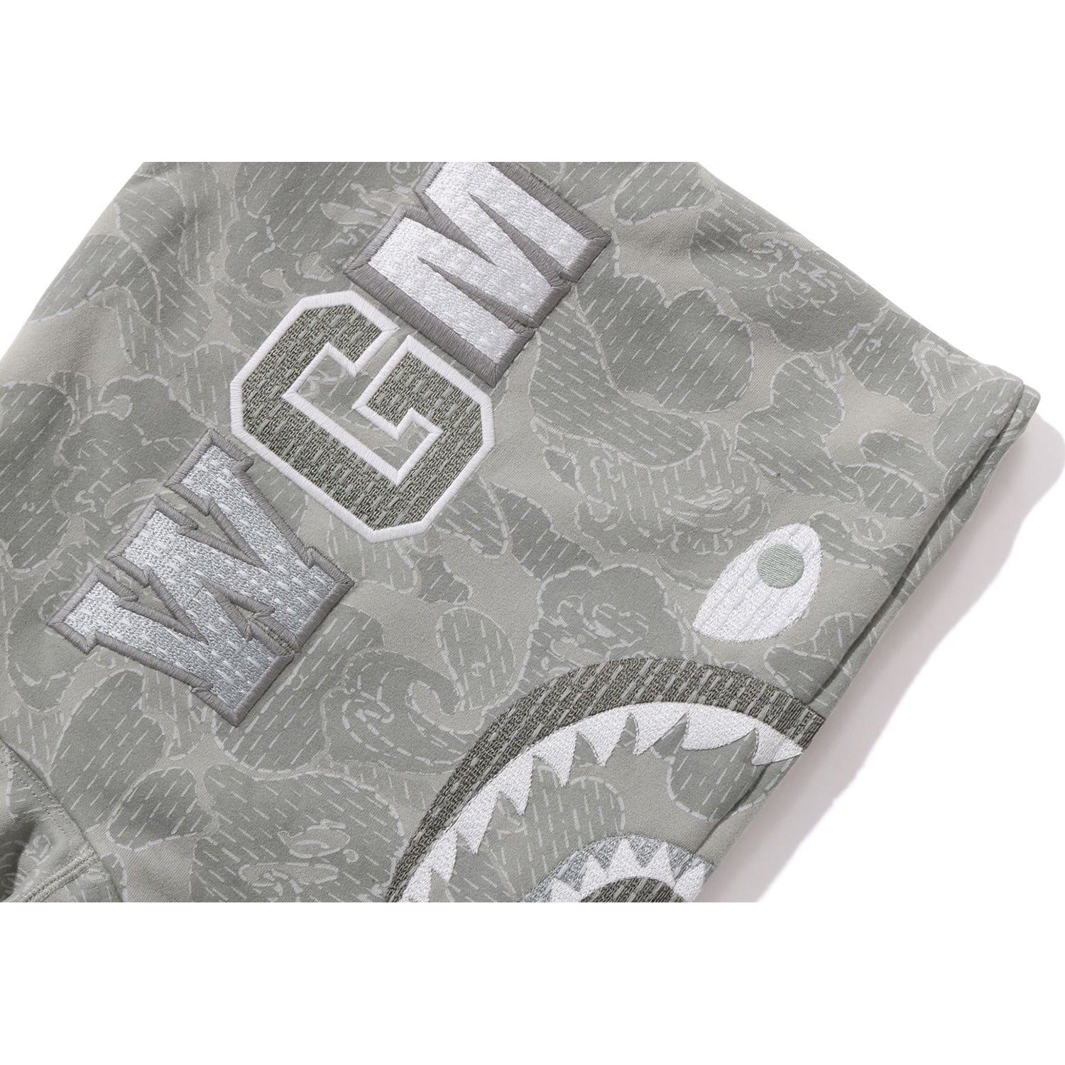 BAPE X ALPHA INDUSTRIES SHARK FULL ZIP HOODIE MENS
