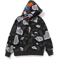 LIQUID CAMO SHARK FULL ZIP HOODIE RELAXED FIT MENS