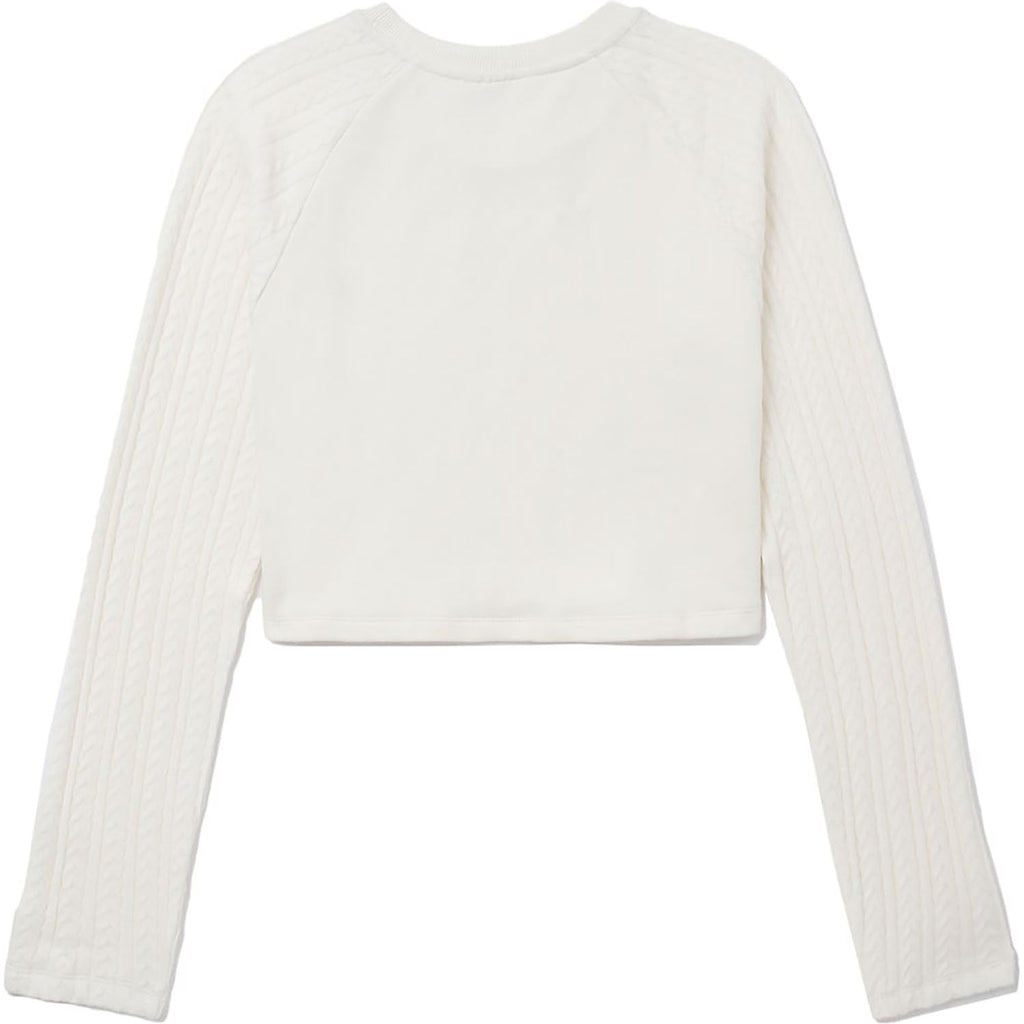 APEE FABRIC MIXED LONG SLEEVE RAGLAN JUMPER LADIES