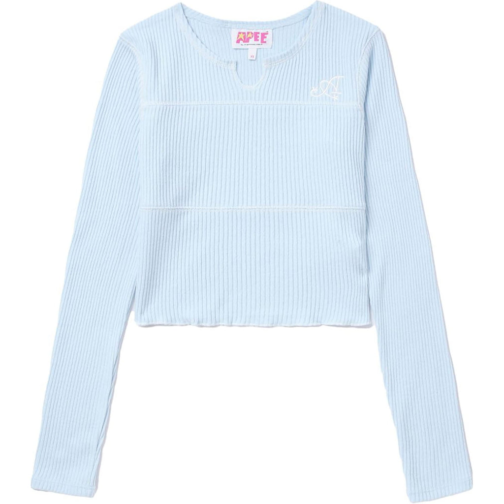 APEE RIBBED CROP TOP LADIES