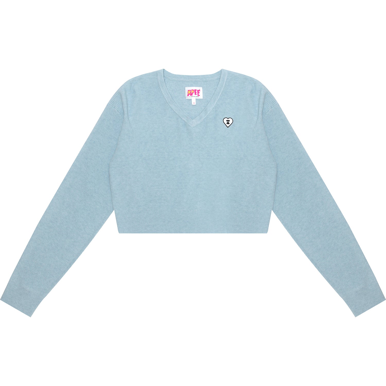 APEE V NECK KNIT TOP LADIES