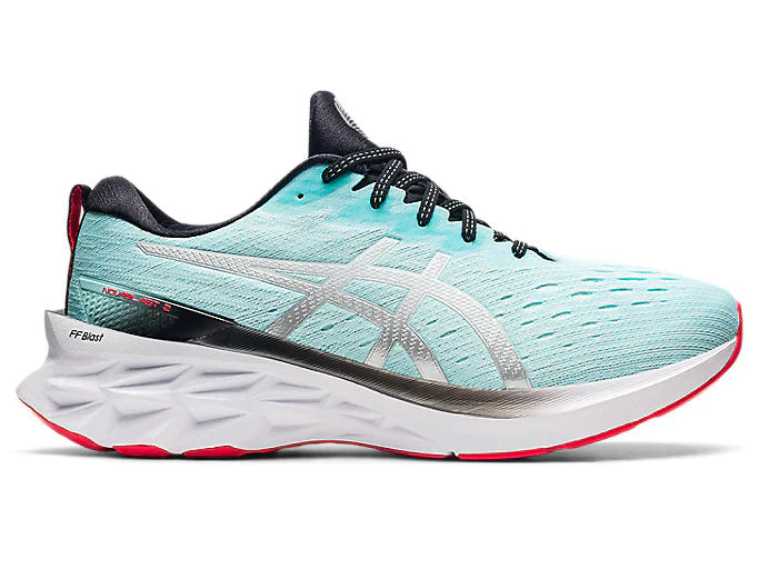 Men's Asics NOVABLAST 2, Clear Blue/White, 10.5 D Medium