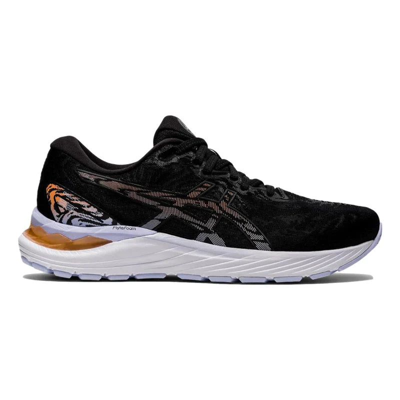 Women's Asics Gel-Cumulus 23, Black/Sun Peach, 12 D Wide