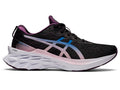 Women's Asics Novablast 2, Black/Lake Drive, 10.5 B Medium