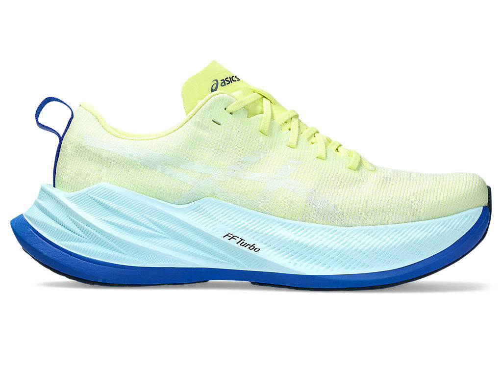 Men's Asics Superblast, Glow Yellow/Aquamarine, 9.5 D Medium