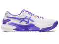 Women's Asics Gel-Resolution 9, White/Amethyst, 8 B Medium