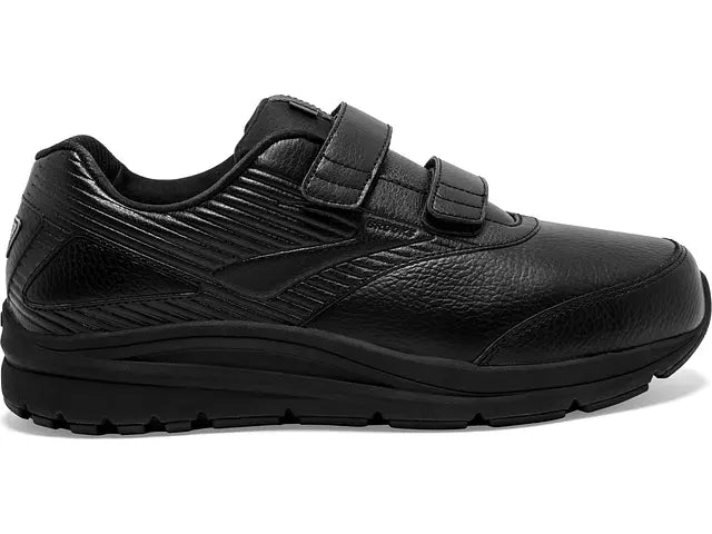 Men's Brooks Addiction Walker V-Strap 2, Black/Black, 15 4E Extra Wide