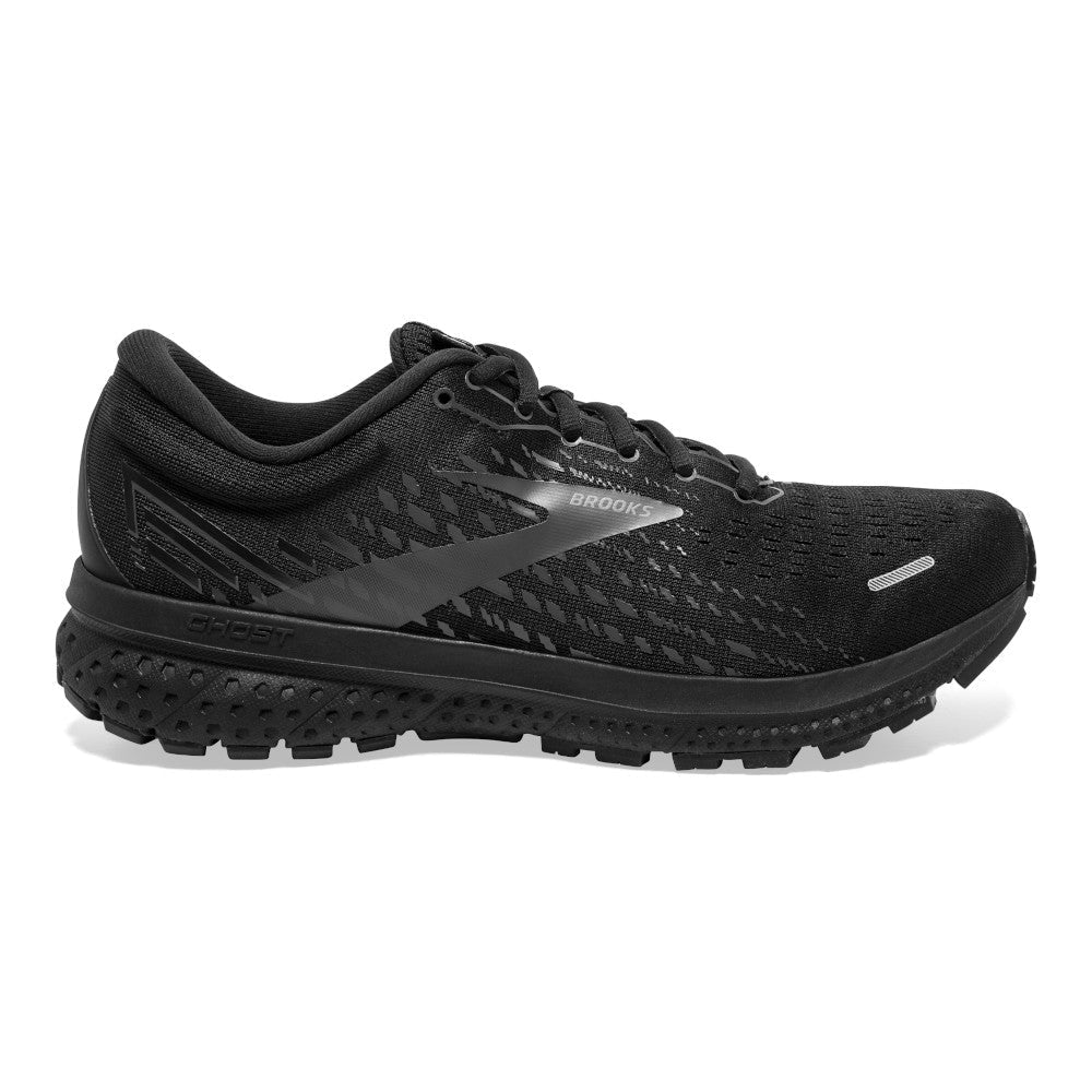 Men's Brooks Ghost 13, Black/Black, 10.5 2E Wide