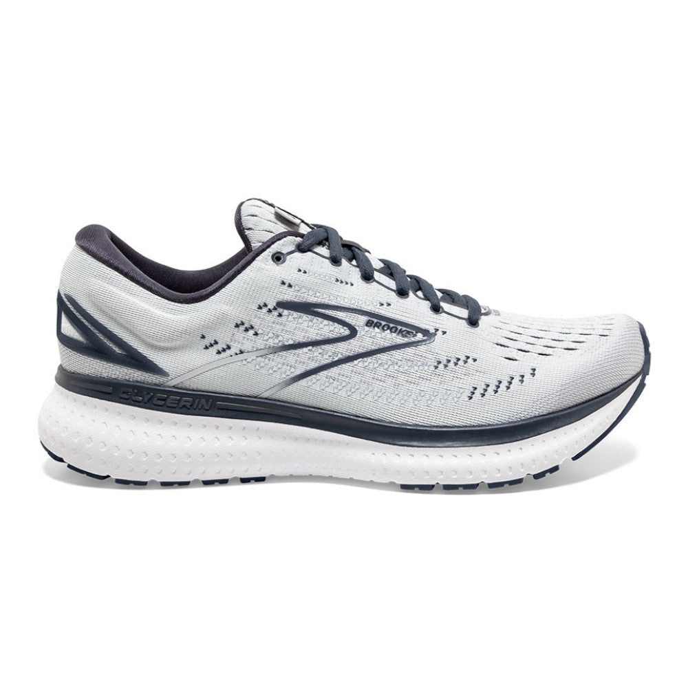 Women's Brooks Glycerin 19, Grey/Ombre/White, 7.5 B Medium