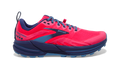 Women's Brooks Cascadia 16, Pink/Flambe/Cobalt, 11 B Medium