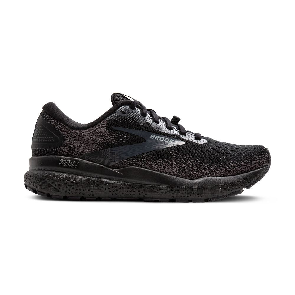 Women's Brooks Ghost 16 GTX, Black/Black/Ebony, 8.5 B Medium