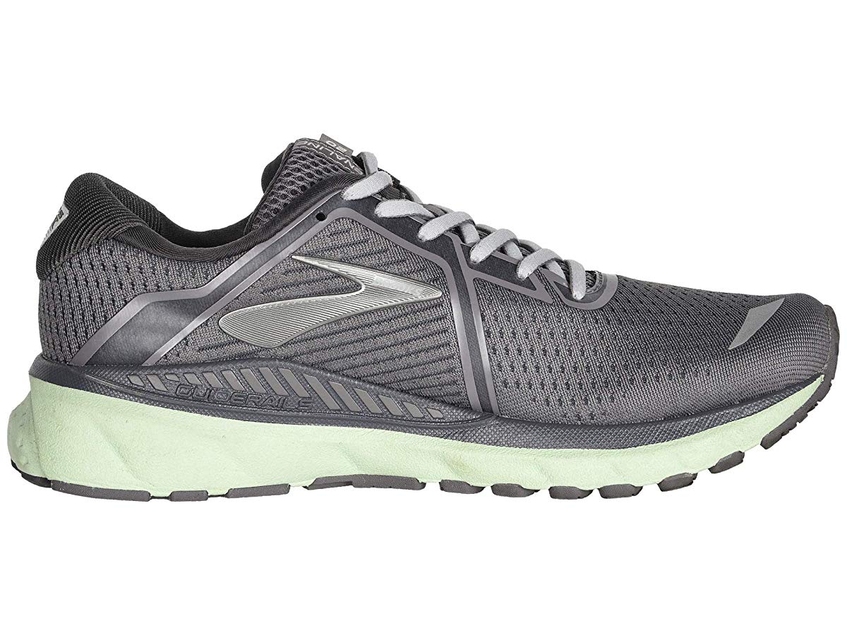 Women's Brooks Adrenaline GTS 20, Shark/Pearl/Mint, 9 B Medium