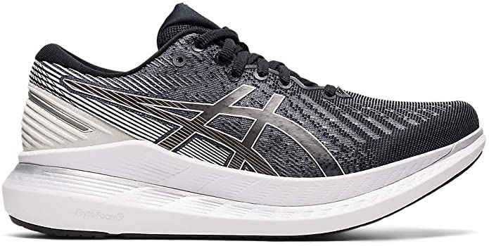 Women's Asics Glideride 2, Black/White, 10.5 B Medium