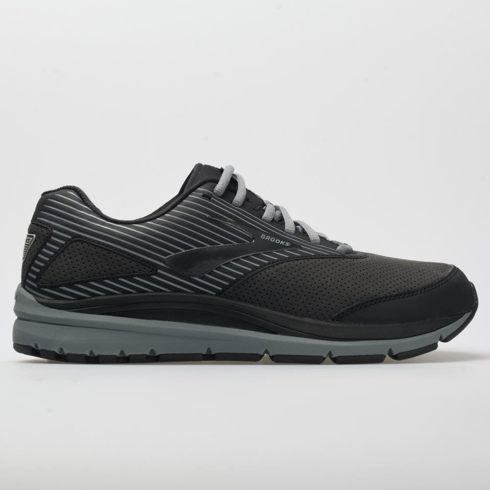 Men's Brooks Addiction Walker Suede, Black/Primer/Black, 14 2E Wide
