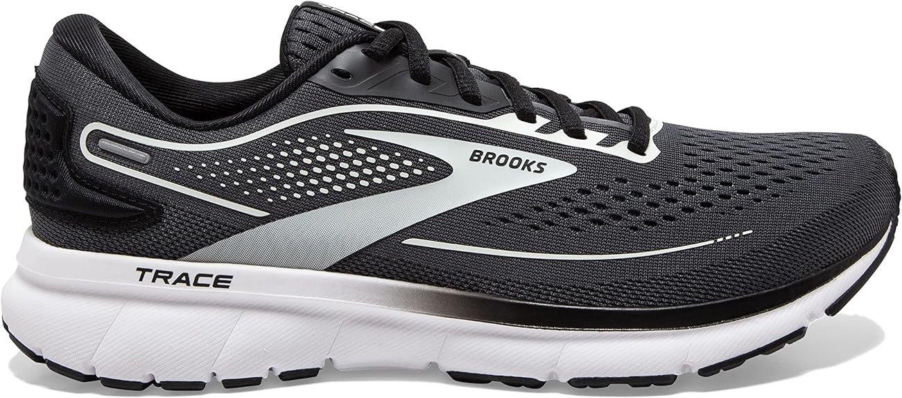 Women's Brooks Trace 2, Ebony/Black/White, 6.5 D Wide