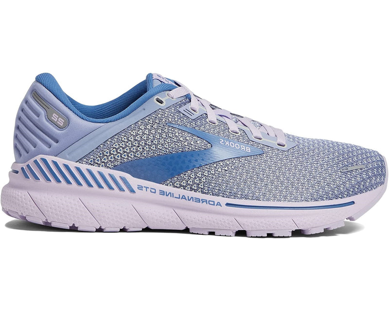 Women's Brooks Adrenaline GTS 22, Purple/Dutch Blue/Lilac, 8.5 B Medium