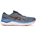 Men's Asics GEL-Cumulus 24, Black/Shocking Orange, 11 2E Wide