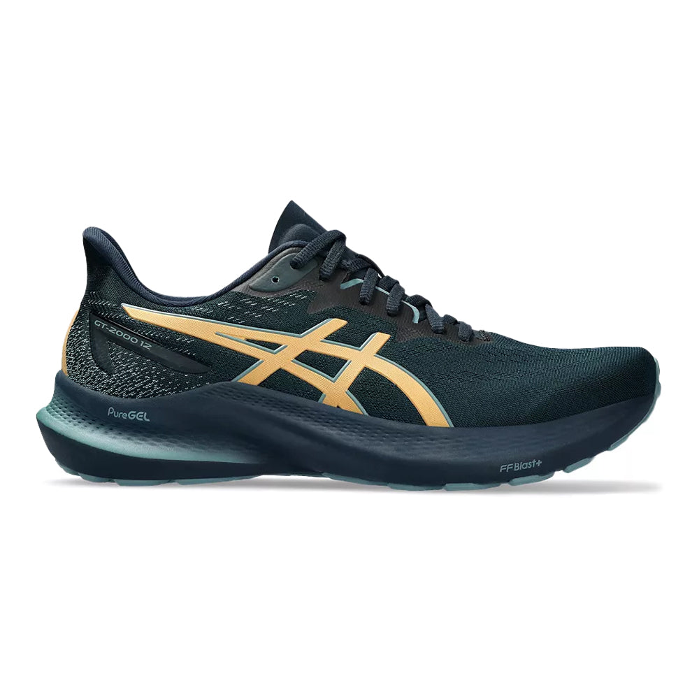 Men's Asics GT-2000 12, French Blue/Pure Gold, 10.5 D Medium