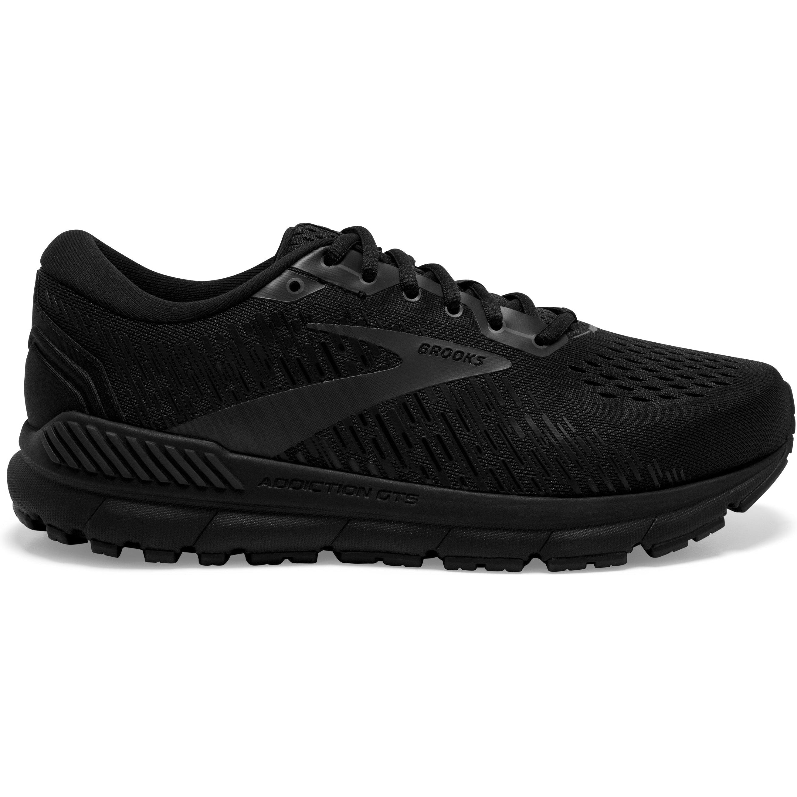 Men's Brooks Addiction GTS 15, Black/Black/Ebony, 10 4E Extra Wide