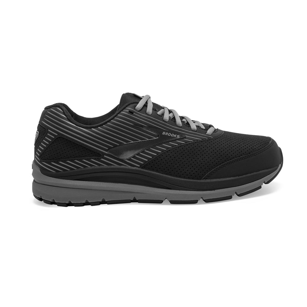 Men's Brooks Addiction Walker Suede, Black/Primer/Black, 12 4E Extra Wide