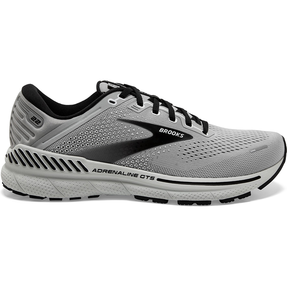 Men's Brooks Adrenaline GTS 22, Alloy/Grey/Black, 10 2E Wide