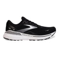 Men's Brooks Adrenaline GTS 23, Black/White/Silver, 10 D Medium
