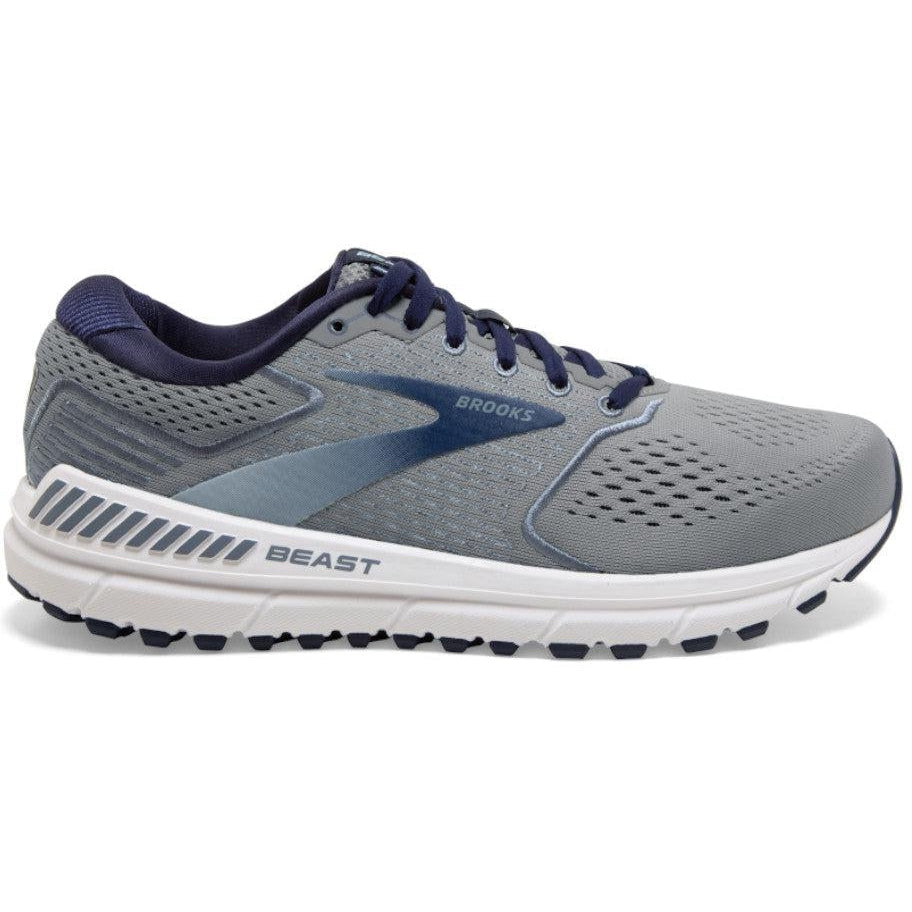 Men's Brooks Beast '20, Blue/Grey/Peacoat, 10 2E Wide