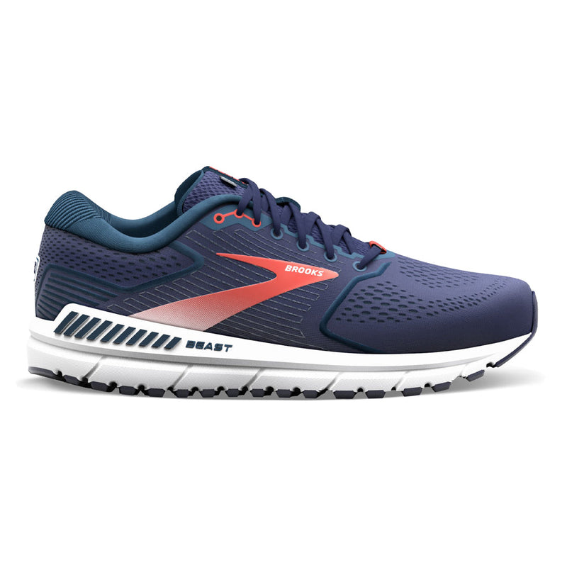 Men's Brooks Beast '20, Peacoat/Midnight/Red, 12 4E Extra Wide