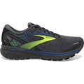 Men's Brooks Ghost 14, Black/Blue/Nightlife, 7 D Medium