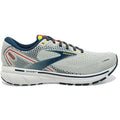 Men's Brooks Ghost 14, Grey/Titan/Maize, 10 D Medium