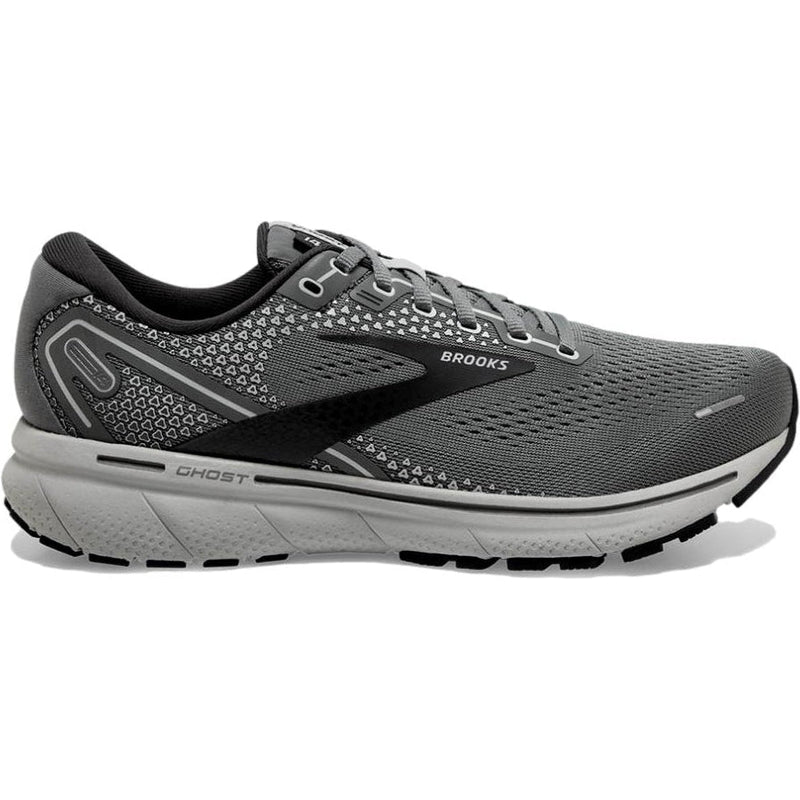 Men's Brooks Ghost 14, Grey/Alloy/Oyster, 9.5 B Narrow