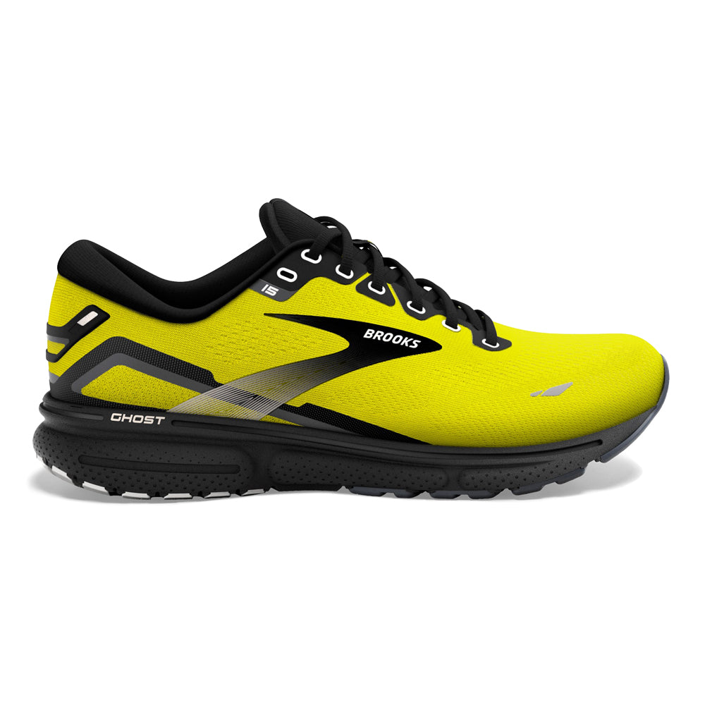 Men's Brooks Ghost 15, Nightlife/Black/Ebony, 9.5 D Medium