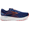 Men's Brooks Glycerin 20, Blue Depths/Palace Blue/Orange, 8.5 2E Wide