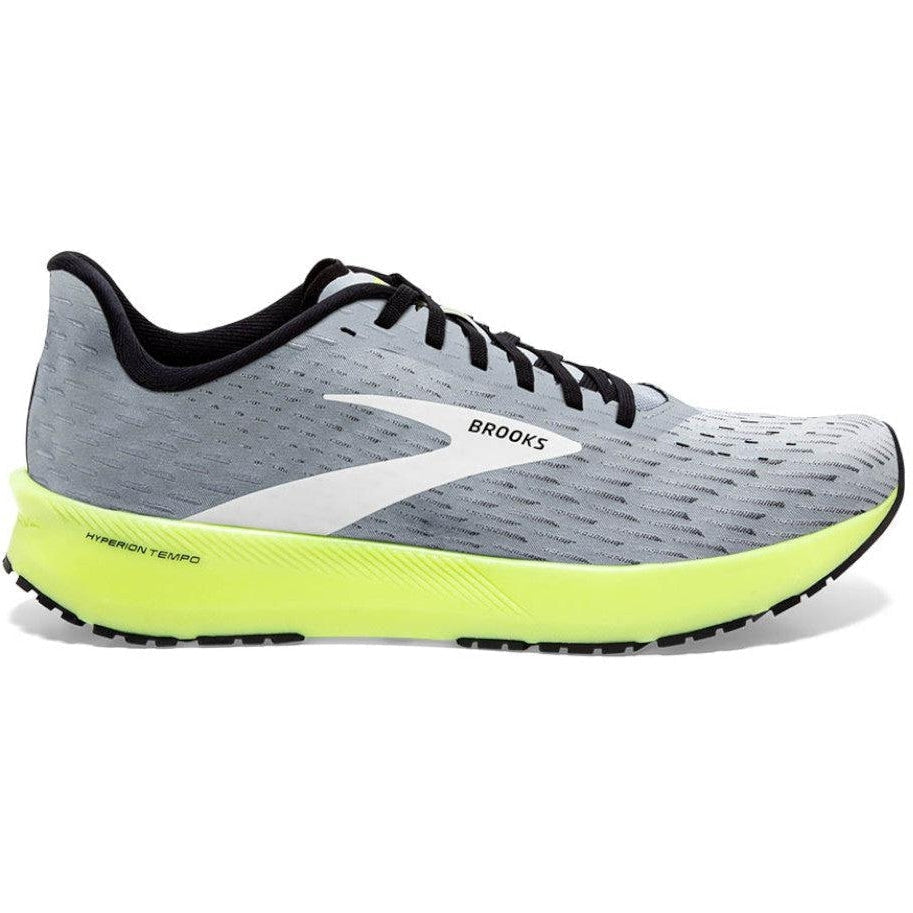Men's Brooks Hyperion Tempo, Grey/Black/Nightlife, 8.5 D Medium