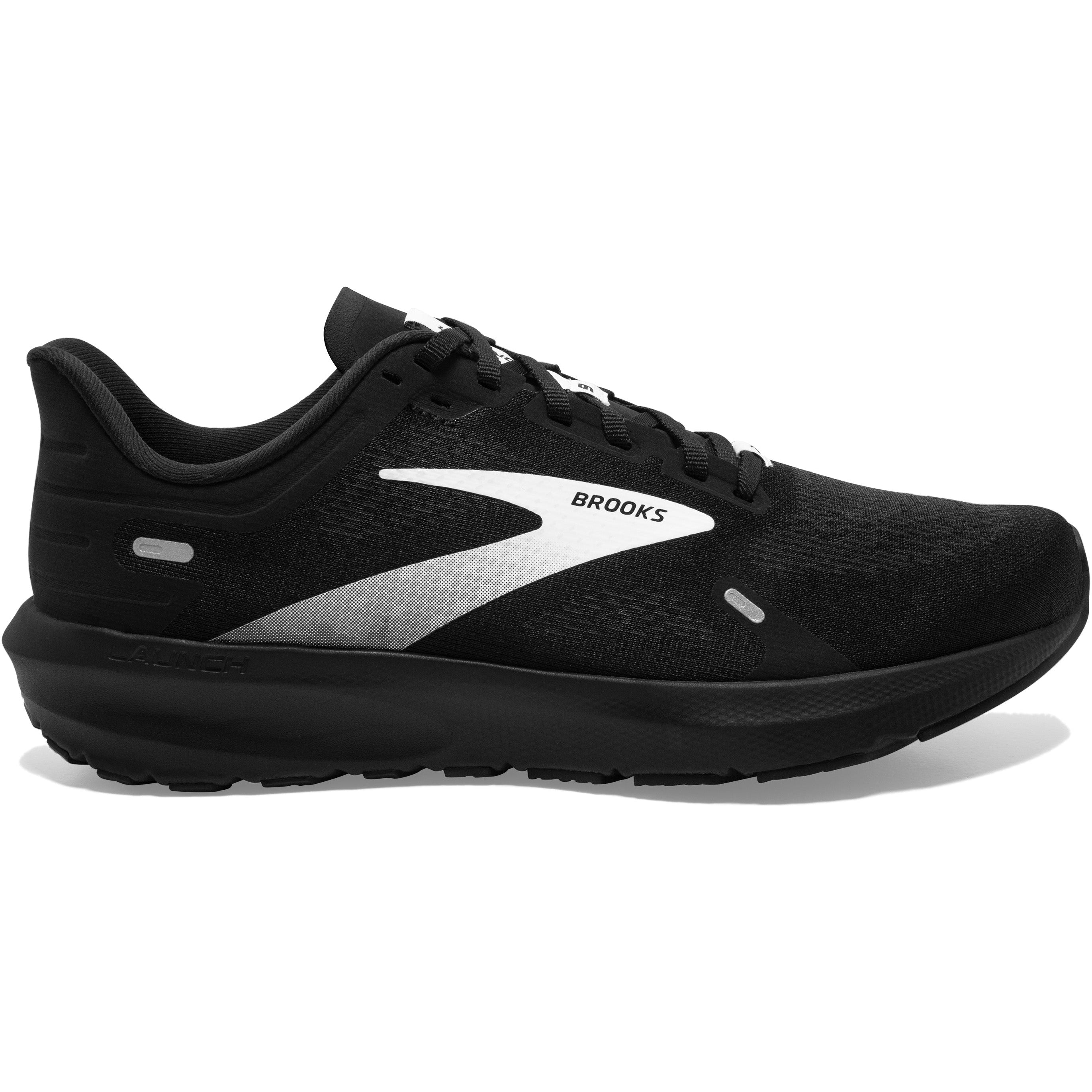 Men's Brooks Launch 9, Black/White, 12 D Medium